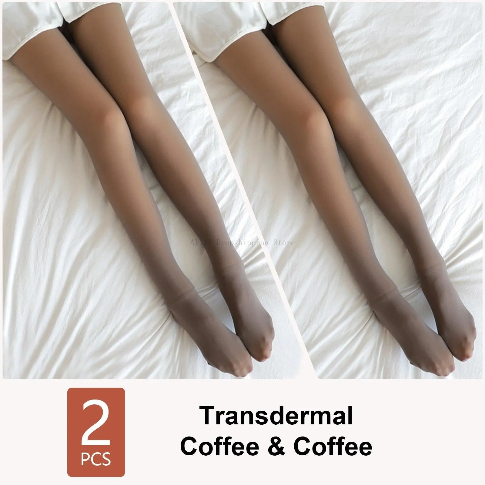 2Pcs Thermal Pantyhose Pants Polar Fake Stocking
