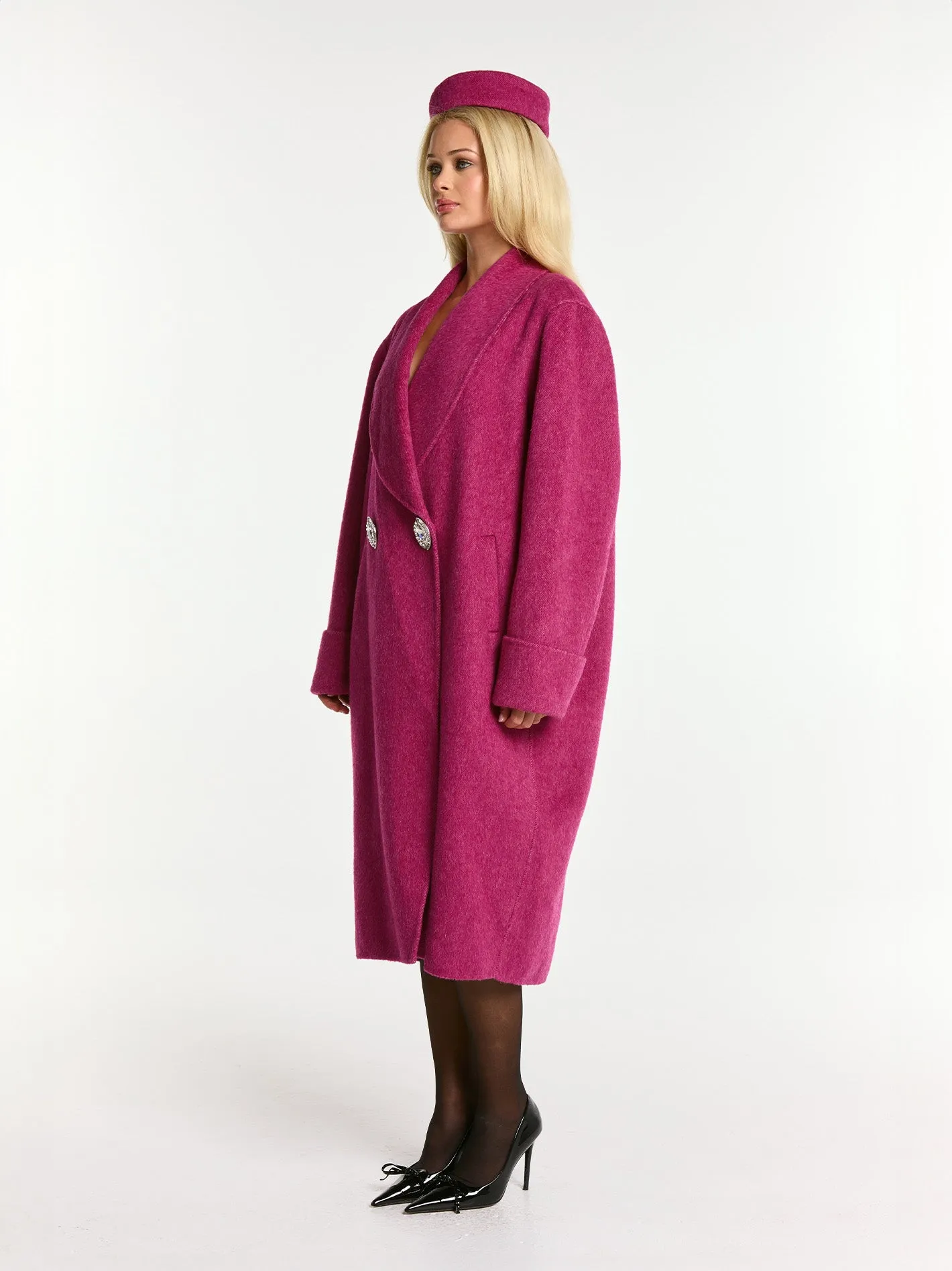 Audrina Coat (Rose Red)