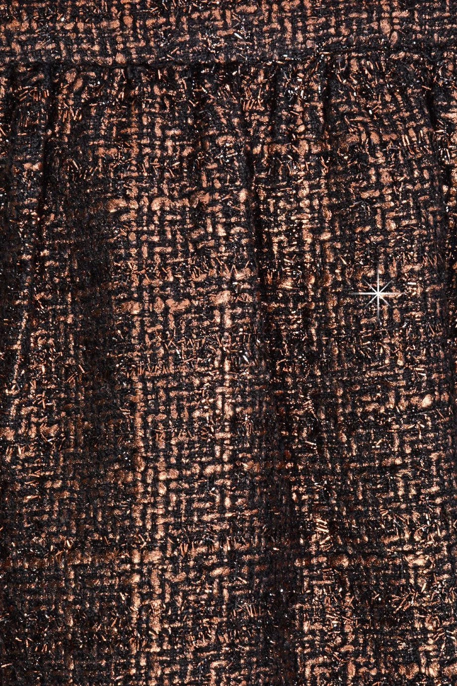 AZELIN Metallic Brown Mini Skirt