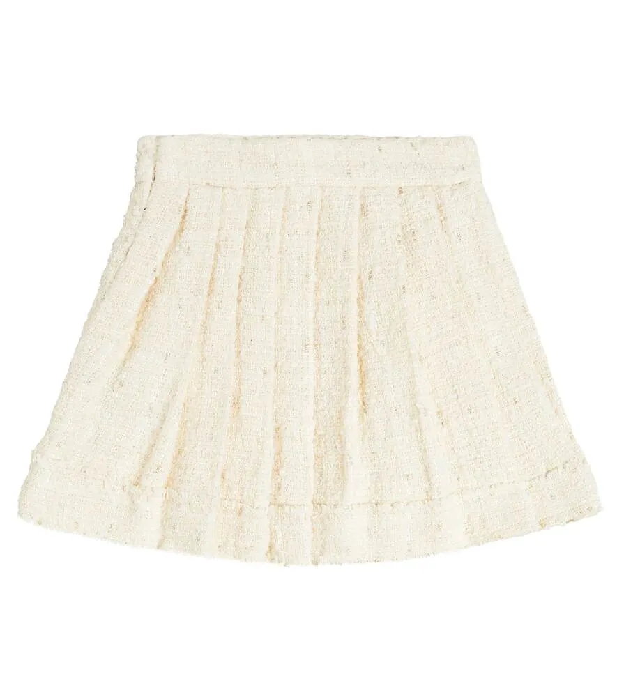 Balmain tweed skirt, neutral