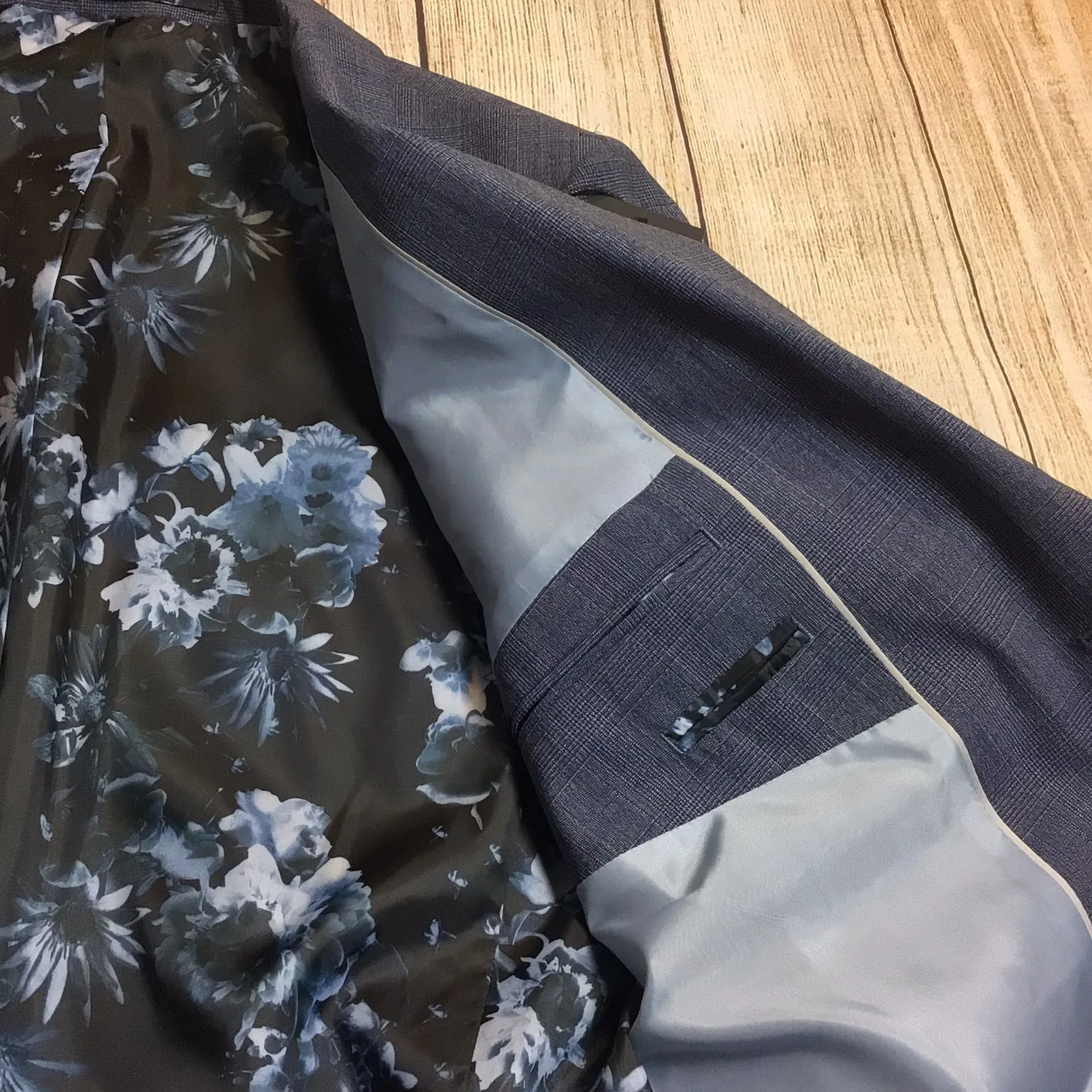 BNWT Montague Burton Blue Wool Blend Blazer Jacket Size 42R