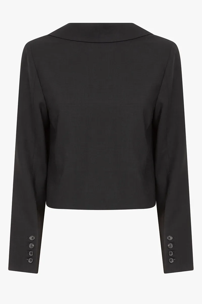 Capraia blazer | Black - Virgin wool