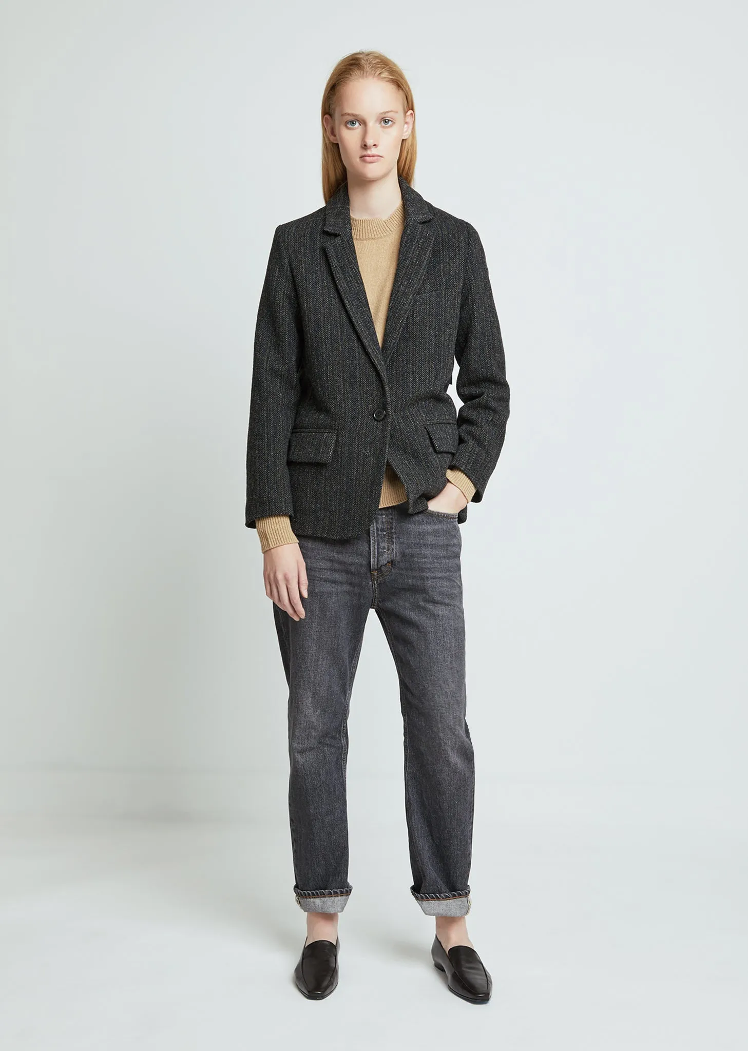Charly Herringbone Wool Jacket