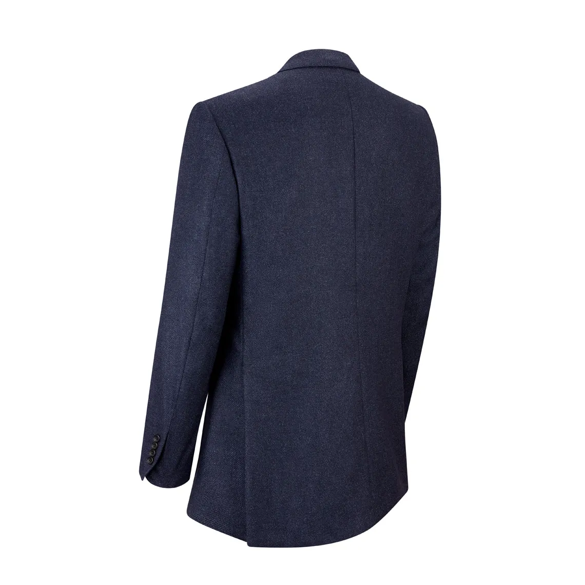 Gregory Navy Tweed Wool and Silk Jacket