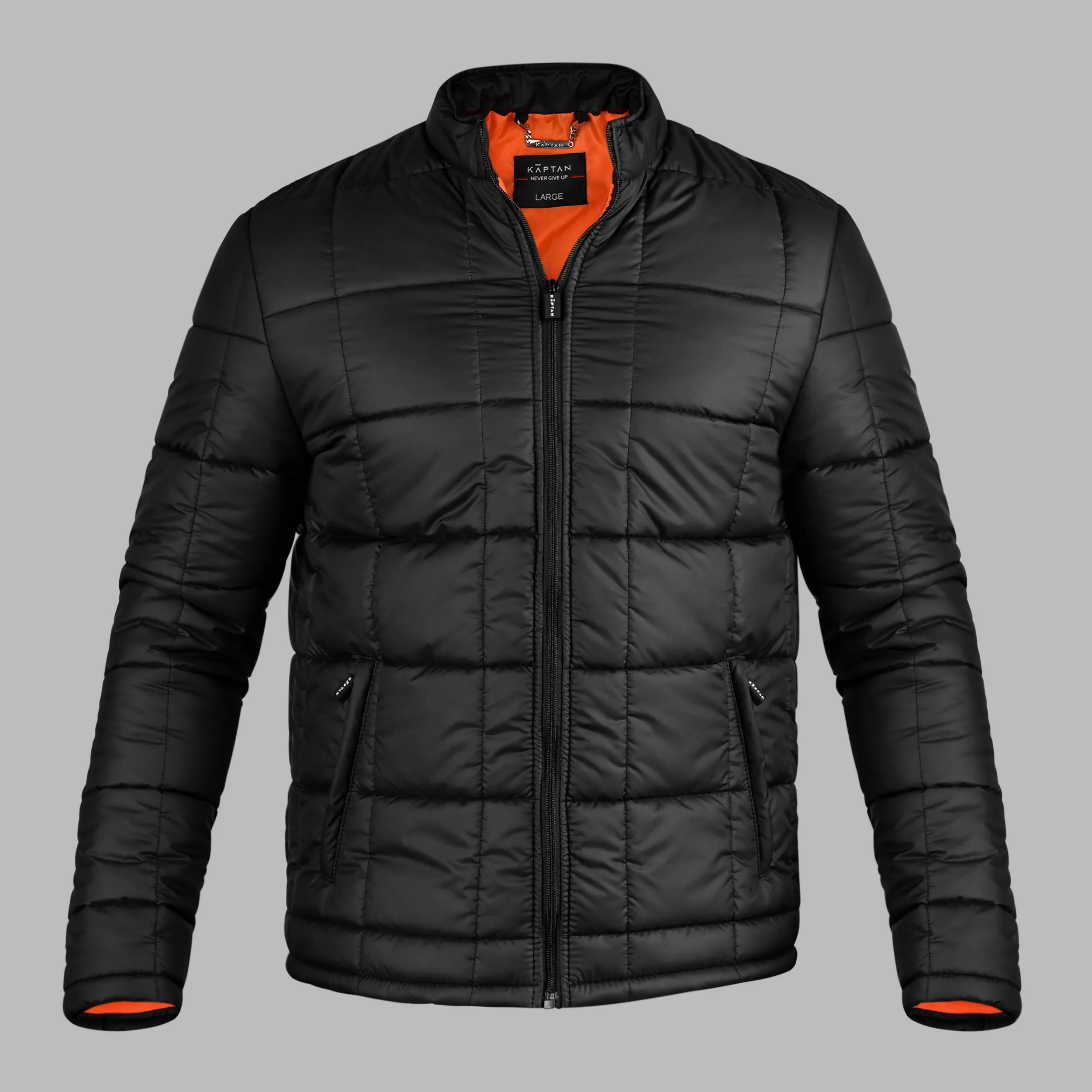Mens Puffer Jacket Black | Kaptan