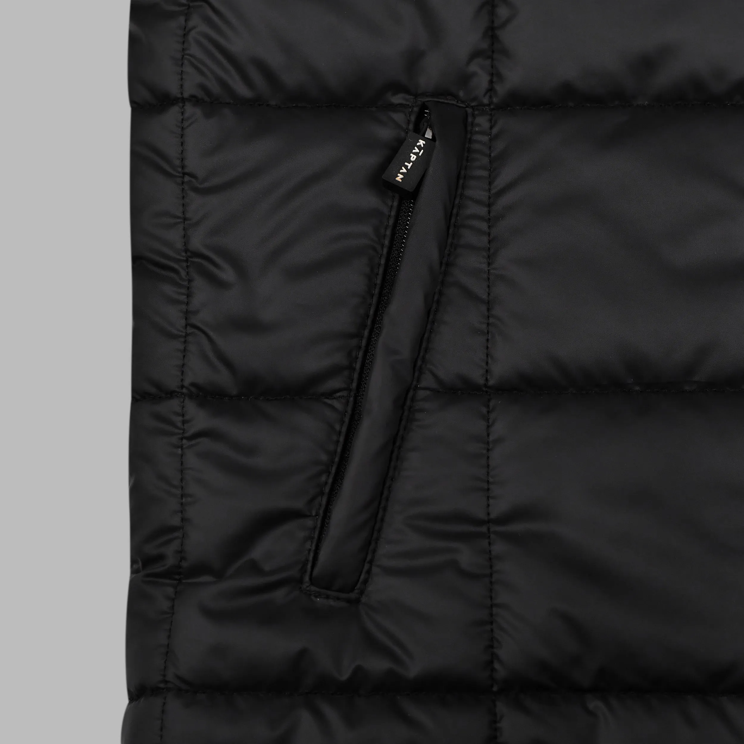 Mens Puffer Jacket Black | Kaptan