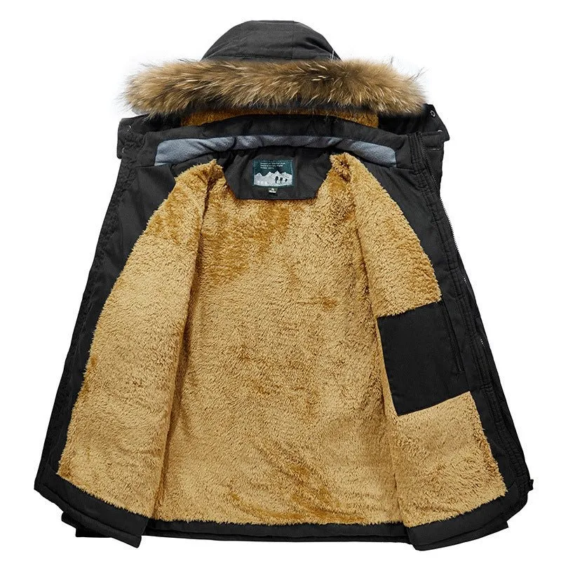Men's Warm Padded Hooded Winter Jacket