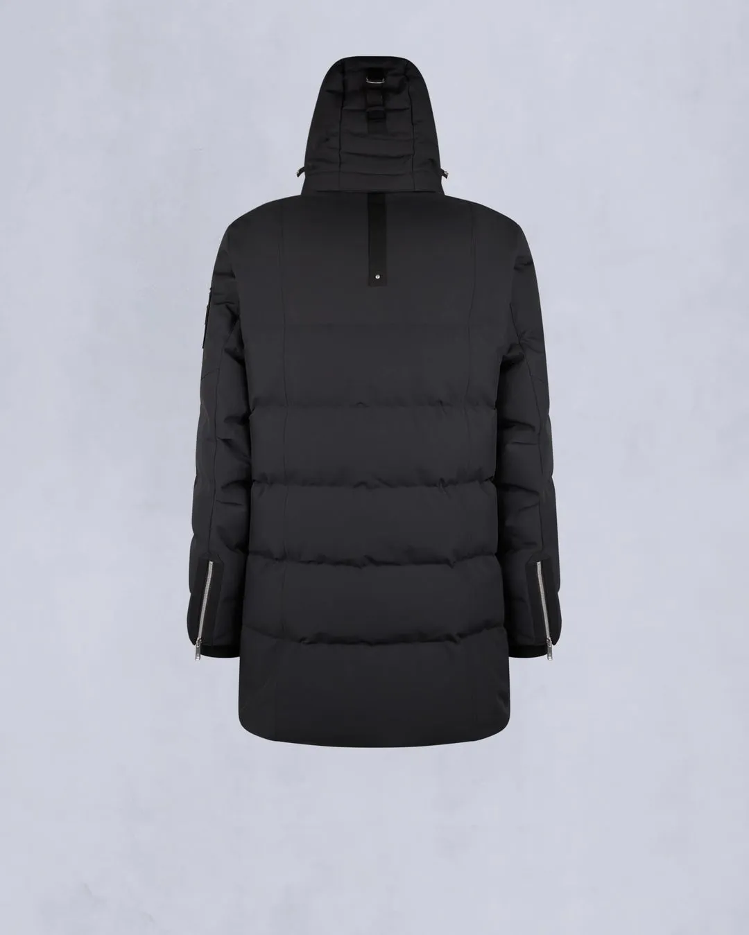 Moose Knuckles Mens Cloud Parka in Black with Black Shearling