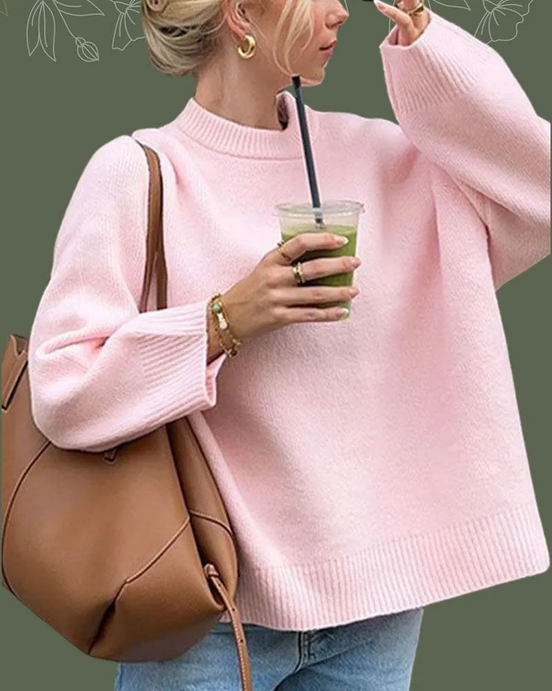 Oversized Soft Luni Knit Sweater For Women