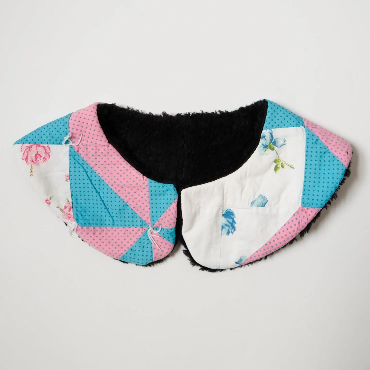 Pink and Blue Quilt Bonus Collar M12