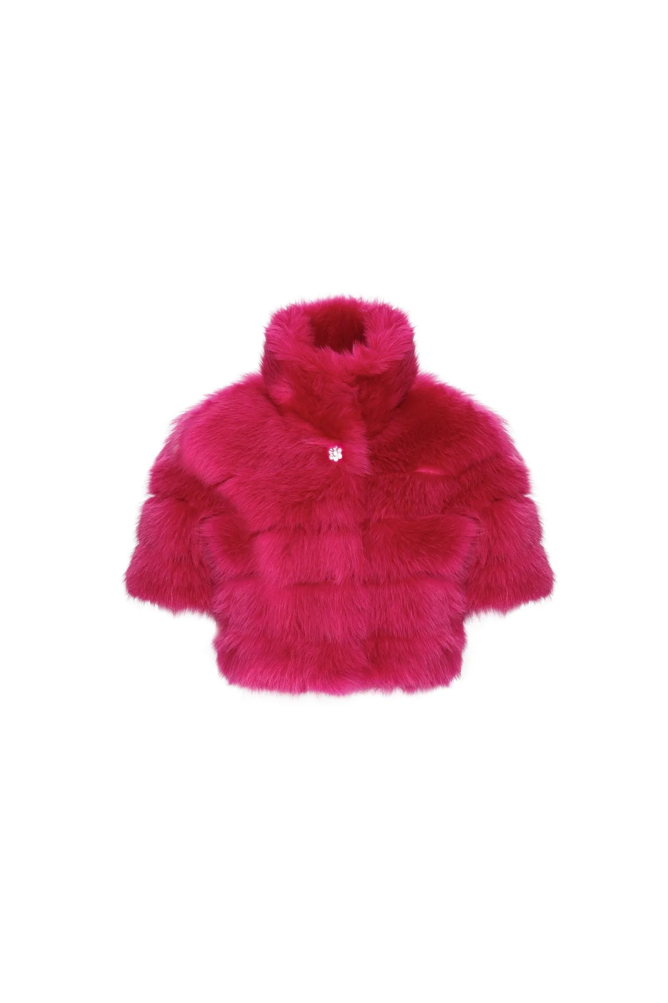 Reversible Merinillo Shearling Lamb Bolero with Cropped Sleeves