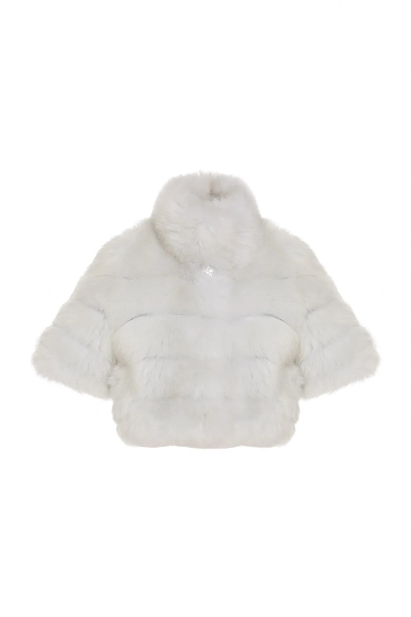 Reversible Merinillo Shearling Lamb Bolero with Cropped Sleeves