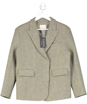 Sanna Palma Wool Blazer Grey One Size
