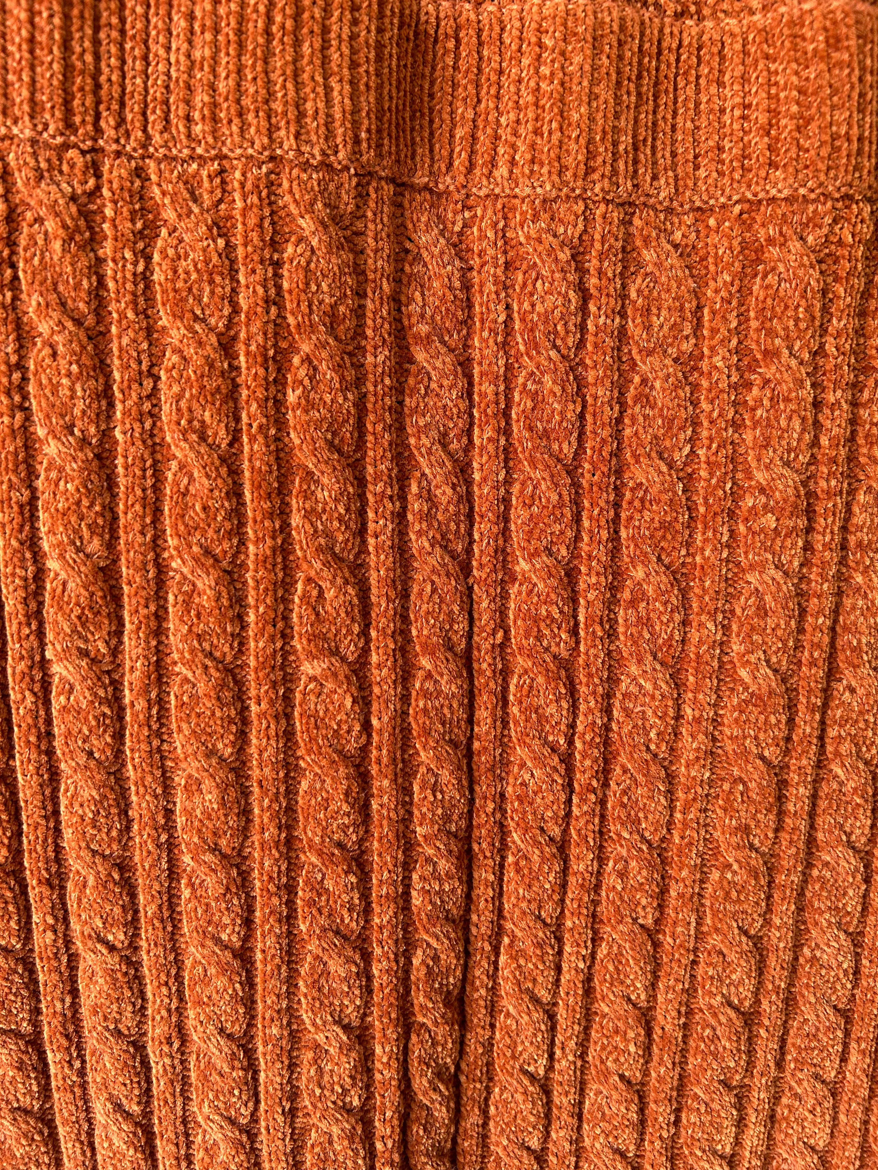 Sayaka Davis Rust Chenille Knit Dress