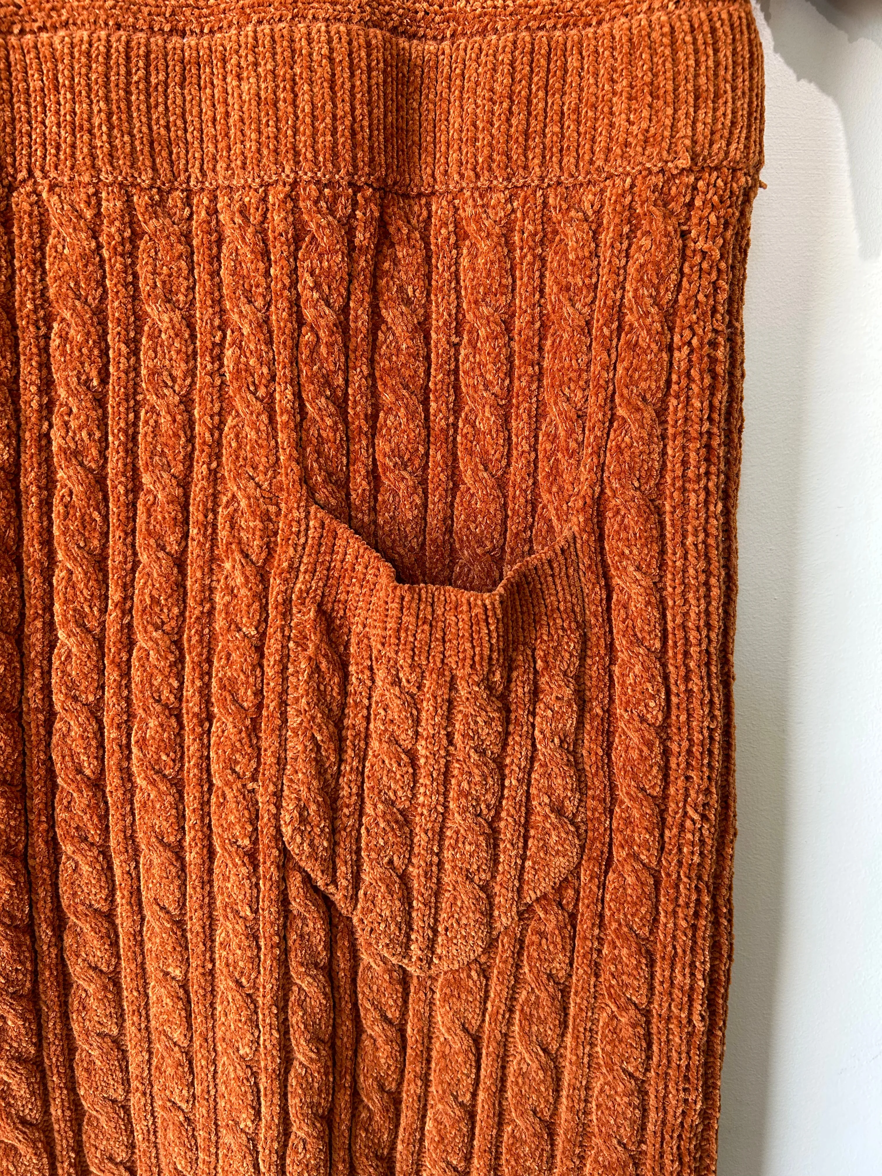 Sayaka Davis Rust Chenille Knit Dress