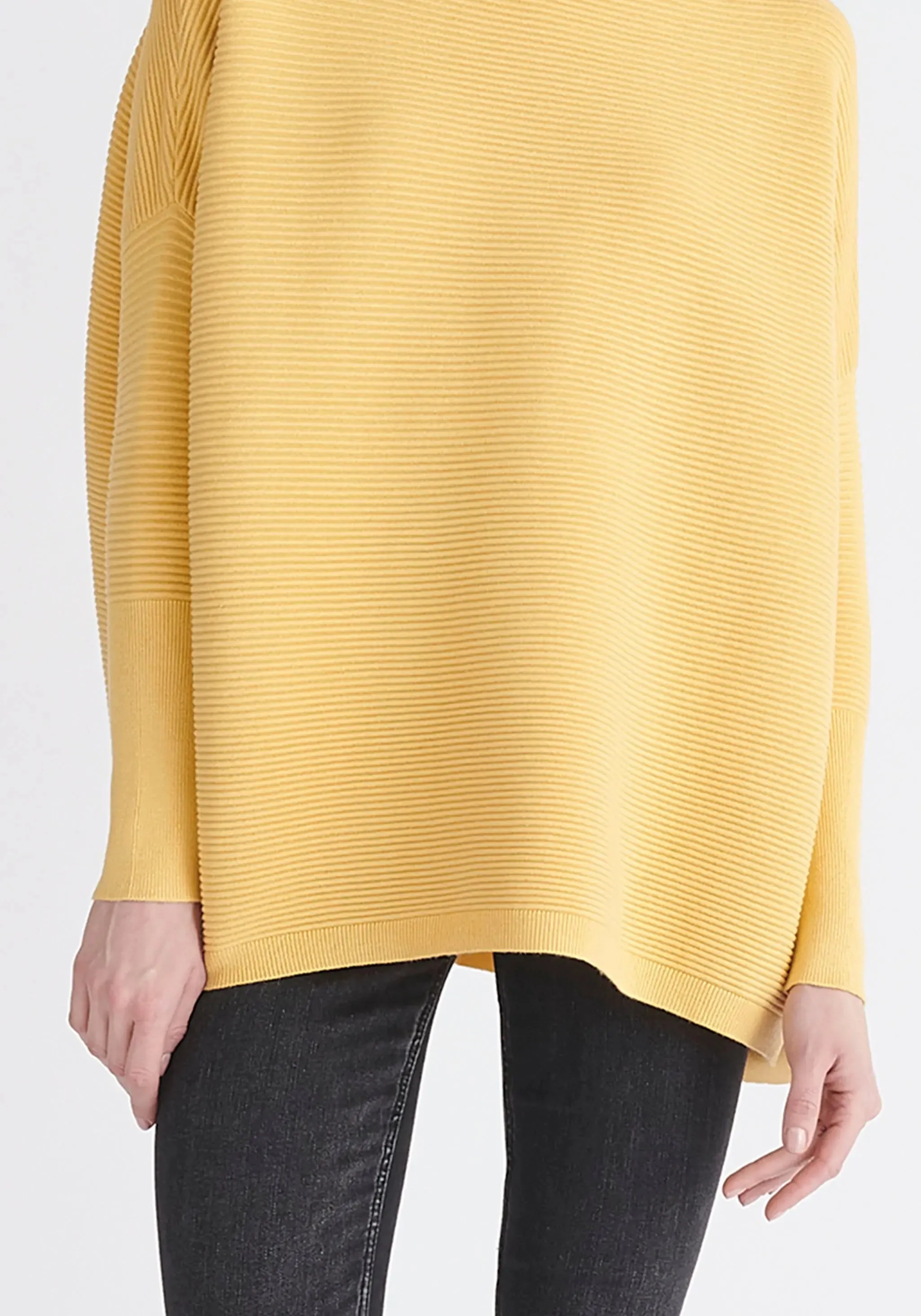 Yellow Paisie Ribbed Jumper